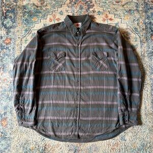 Vintage MWG Plaid Pearl Snap Shirt Size XXL